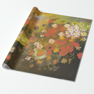 Vincent van Gogh Meadow Flowers and Roses Wrapping Paper
