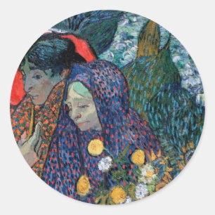 Vincent Van Gogh - Memory Of The Garden At Etten Classic Round Sticker