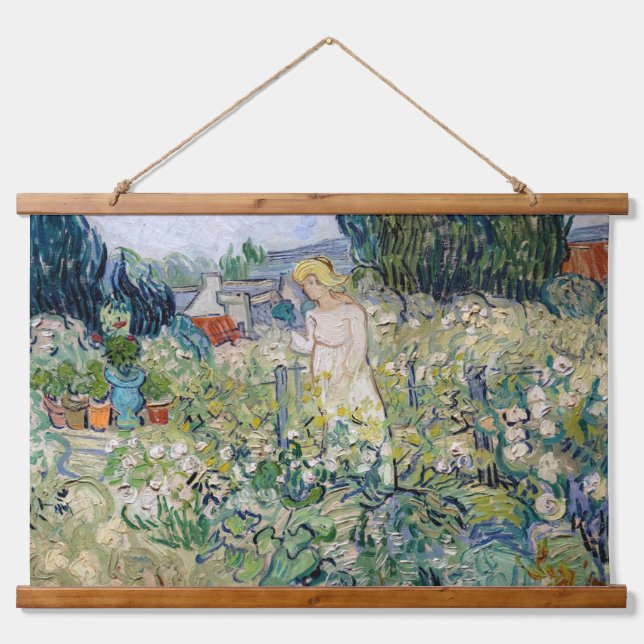 Vincent van Gogh - Miss Gachet in her Garden Hanging Tapestry (Front)