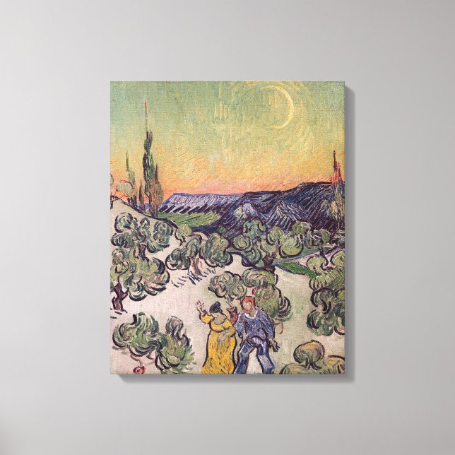 Vincent van Gogh | Moonlit Landscape, 1889 Canvas Print (Front)