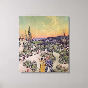 Vincent van Gogh   Moonlit Landscape, 1889 Canvas Print