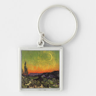 Vincent Van Gogh Moonlit Landscape Key Ring