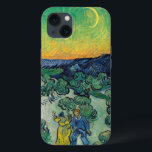 Vincent van Gogh - Moonlit Landscape with Couple iPhone 13 Case<br><div class="desc">Moonlit Landscape / Couple Walking among Olive Trees in a Mountainous Landscape with Crescent Moon - Vincent van Gogh,  Oil on Canvas,  1890</div>