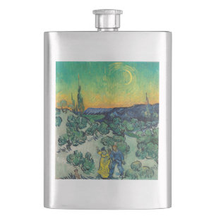 Vincent van Gogh - Moonlit Landscape with Couple Hip Flask