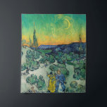 Vincent van Gogh - Moonlit Landscape with Couple Tapestry<br><div class="desc">Moonlit Landscape / Couple Walking among Olive Trees in a Mountainous Landscape with Crescent Moon - Vincent van Gogh,  Oil on Canvas,  1890</div>