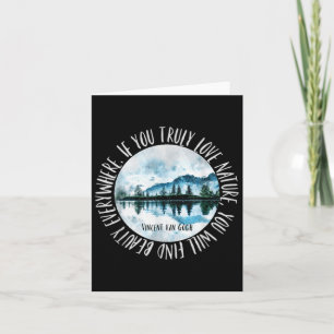 Vincent Van Gogh Motivational Inspirational Nature Card