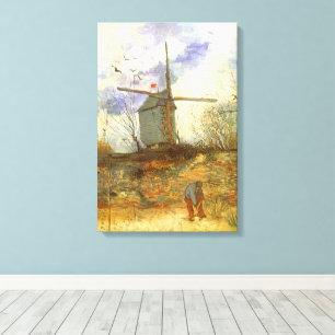 Vincent van Gogh - Moulin de la Galette, Windmill Canvas Print