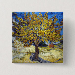 Vincent Van Gogh Mulberry Tree 15 Cm Square Badge