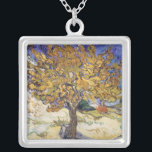 Vincent van Gogh | Mulberry Tree, 1889 Silver Plated Necklace<br><div class="desc">Mulberry Tree,  1889 | by Vincent van Gogh | Art Location: Norton Simon Collection,  Pasadena,  CA,  USA | Dutch Artist | Image Collection Number: XTD68230</div>