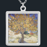 Vincent van Gogh | Mulberry Tree, 1889 Silver Plated Necklace<br><div class="desc">Mulberry Tree,  1889 | by Vincent van Gogh | Art Location: Norton Simon Collection,  Pasadena,  CA,  USA | Dutch Artist | Image Collection Number: XTD68230</div>