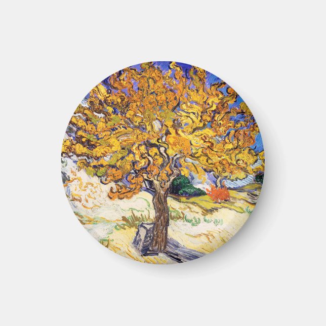 Vincent Van Gogh Mulberry Tree Fine Art Magnet (Front)