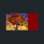 Vincent Van Gogh Mulberry Tree Fine Art Painting Label<br><div class="desc">Vincent Van Gogh The Mulberry Tree Fine Art Painting Vincent Willem van Gogh was a Dutch Post-Impressionist painter whose work, noteable for its rough beauty, emotional honesty and bold colour, had a far-reaching influence on 20th-century art. His output includes portraits, self portraits, landscapes and still lifes of cypresses, trees in...</div>