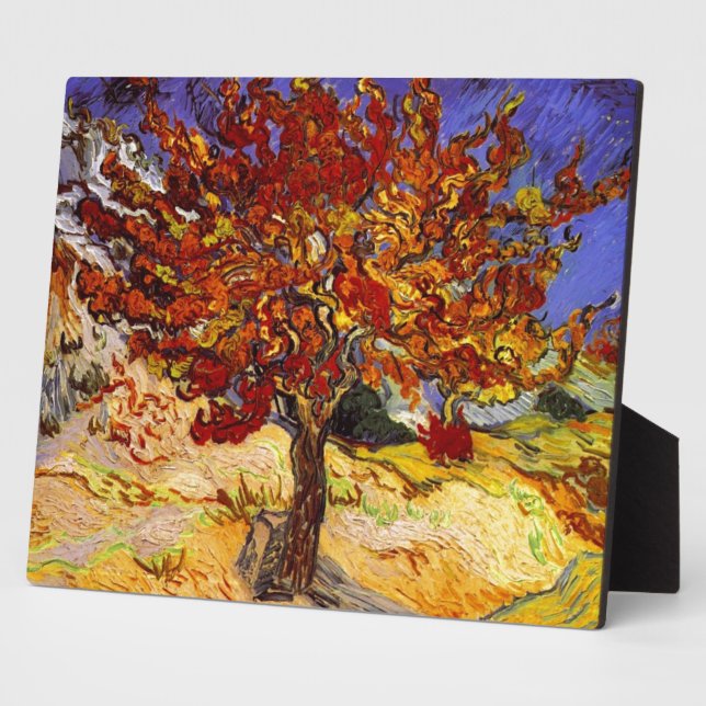 Vincent Van Gogh Mulberry Tree Fine Art Painting Plaque (Side)