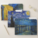 Vincent Van Gogh - Night Masterpieces Selection File Folder<br><div class="desc">Vincent Van Gogh - Selection of Night  Masterpieces
   - Starry Night Over the Rhone
   - Cafe Terrace on the Place du Forum at Night
   - The Starry night</div>