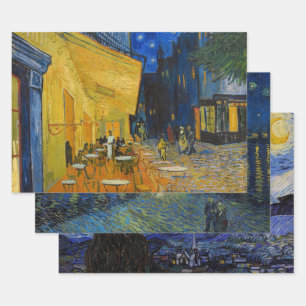 Vincent Van Gogh - Night Masterpieces Selection Wrapping Paper Sheet