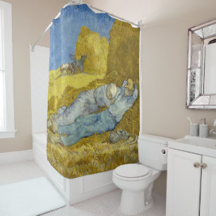 Vincent Van Gogh - Noon, Rest from work / Siesta Shower Curtain