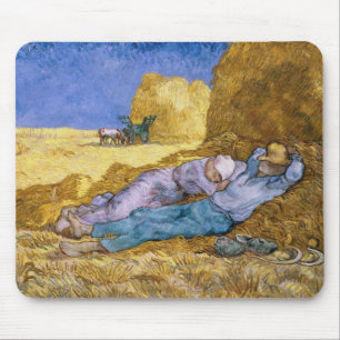 Vincent van Gogh   Noon, The Siesta, after Millet Mouse Pad