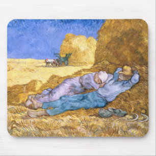 Vincent van Gogh   Noon, The Siesta, after Millet Mouse Pad