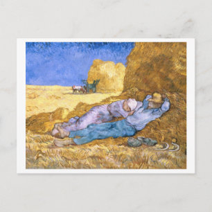 Vincent van Gogh   Noon, The Siesta, after Millet Postcard