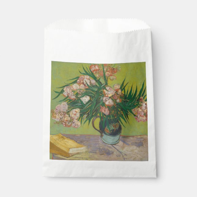 Vincent Van Gogh Oleander flower painting Favour Bags (Front)