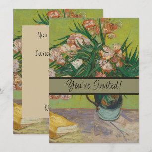 Vincent Van Gogh Oleander flower painting Invitation