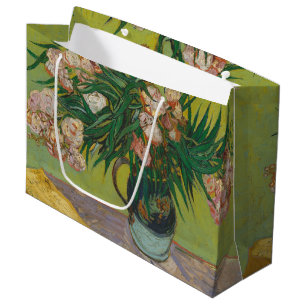 Vincent Van Gogh Oleander flower painting Large Gift Bag