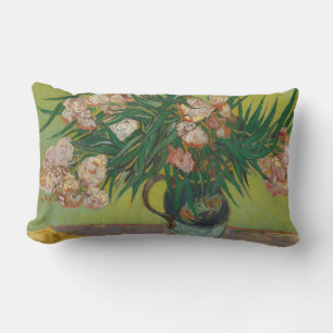 Vincent Van Gogh Oleander flower painting Lumbar Cushion