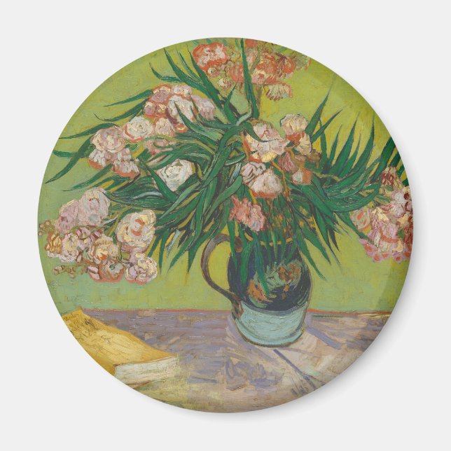 Vincent Van Gogh Oleander flower painting Magnet (Front)