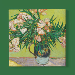 Vincent Van Gogh Oleanders Green Impressionist Faux Canvas Print