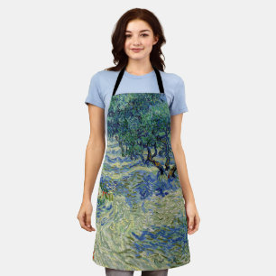 Vincent van Gogh - Olive Grove: Bright Blue Sky Apron