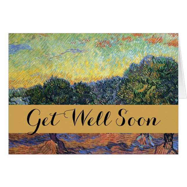 Vincent Van Gogh Olive Grove Impressionism Art (Front Horizontal)