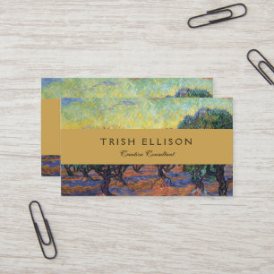 Vincent Van Gogh Olive Grove Impressionism Art Business Card