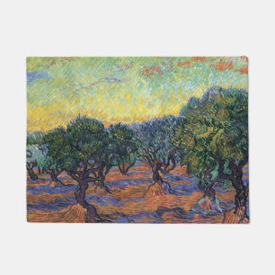 Vincent Van Gogh Olive Grove Impressionism Art Doormat