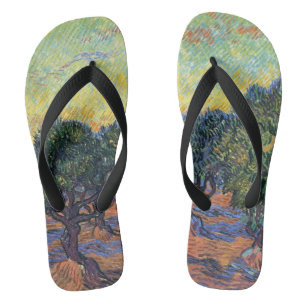 Vincent Van Gogh Olive Grove Impressionism Art Jandals