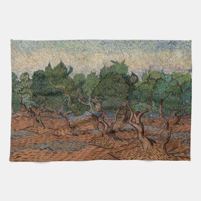 Vincent van Gogh - Olive Grove Tea Towel (Horizontal)