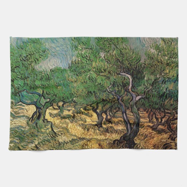 Vincent van Gogh - Olive Grove Tea Towel (Horizontal)