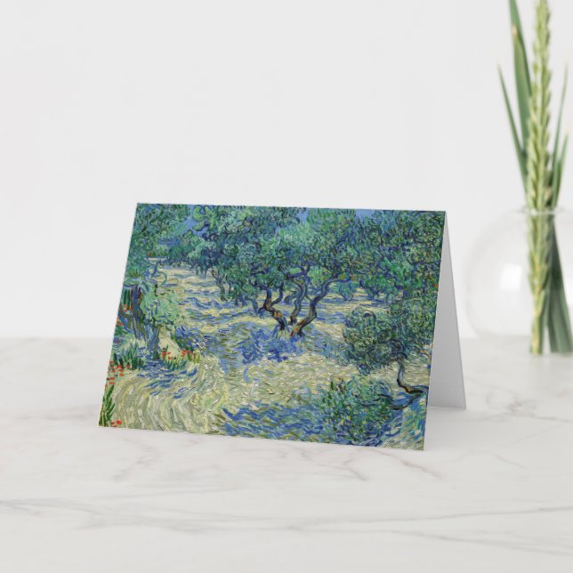 Vincent van Gogh - Olive Orchard Card (Front)