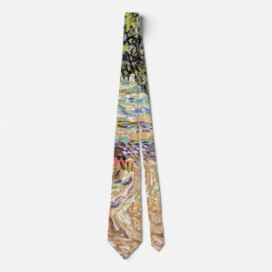 Vincent Van Gogh - Olive Orchard Fine Art Tie