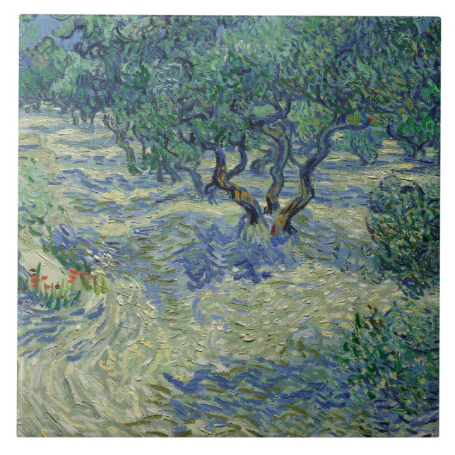 Vincent van Gogh - Olive Orchard Tile (Front)