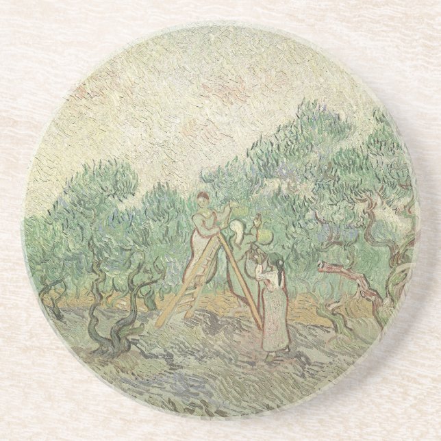 Vincent van Gogh - Olive Picking Coaster (Front)