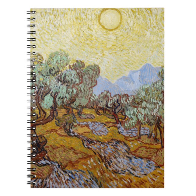 Vincent van Gogh | Olive Trees, 1889 Spiral Notebook (Front)