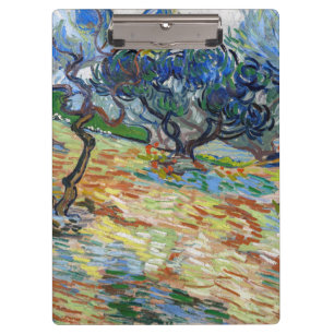 Vincent van Gogh - Olive Trees: Bright blue sky Clipboard