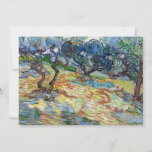 Vincent van Gogh - Olive Trees: Bright blue sky Invitation<br><div class="desc">Olive Trees: Bright blue sky - Vincent van Gogh,  1889</div>
