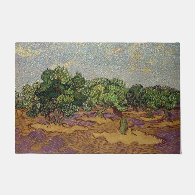 Vincent van Gogh - Olive Trees Doormat (Front)