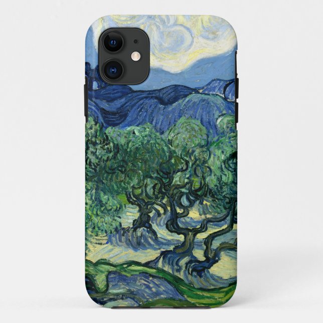 Vincent Van Gogh Olive Trees Mountain Landscape Case-Mate iPhone Case (Back)