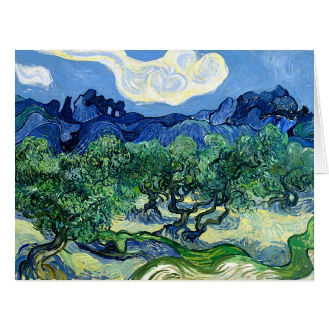 Vincent Van Gogh, Olive Trees with the Alpilles (Front Horizontal)