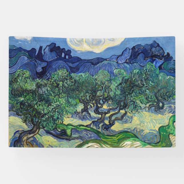 Vincent van Gogh - Olive Trees with the Alpilles Banner (Horizontal)
