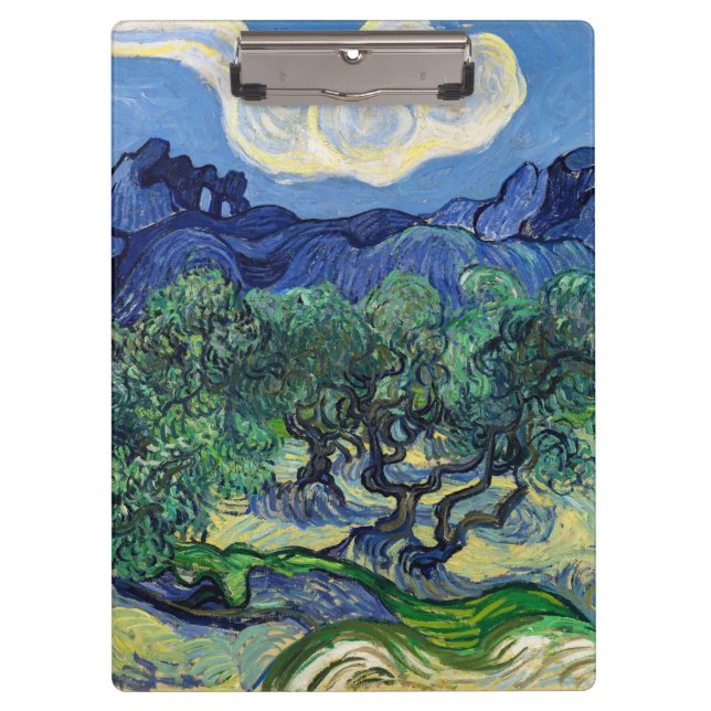 Vincent van Gogh - Olive Trees with the Alpilles Clipboard (Front)