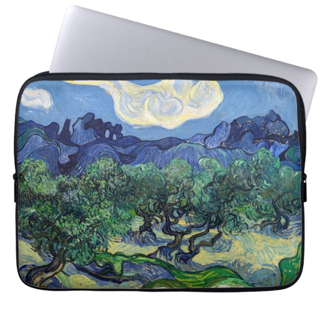 Vincent van Gogh - Olive Trees with the Alpilles Laptop Sleeve (Front)