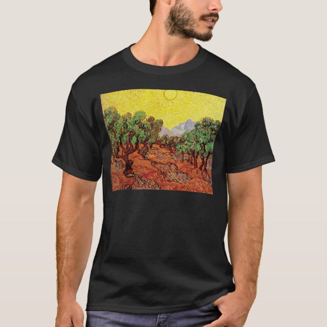 Vincent Van Gogh - Olive Trees With Yellow Sky T-Shirt (Front)